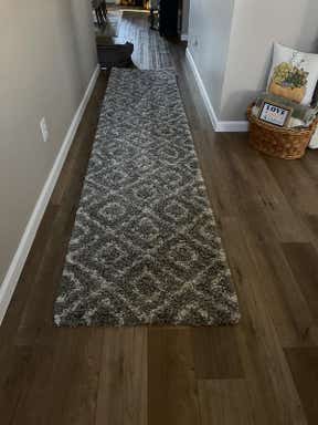Customer photo for review titled "Lattice Shag Runner Rig 2’7x12’"