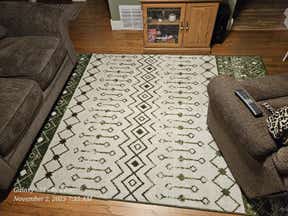 Customer photo for review titled "Beautiful and looks great in our living room ....."