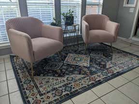Customer photo for review titled "Sunroom ready!"