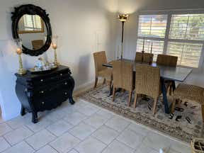 Customer photo for review titled "Dining room rug"