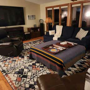 Customer photo for review titled "Looks and feels nice underfoot"
