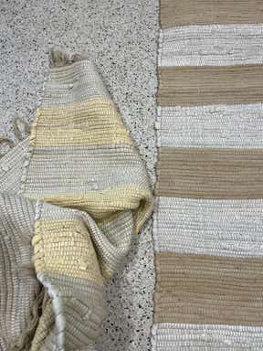 Customer photo for review titled "Beware- color does not hold when washed"