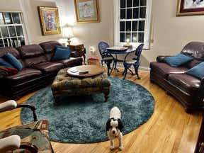 Customer photo for review titled "Love it!  Straightened out into shape. Comfy!"
