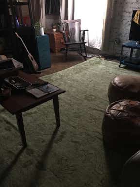 Customer photo for review titled "Beautiful rug. Lovely design subtle color"