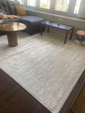 Customer photo for review titled "Good rug website could make design clearer."