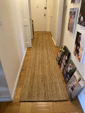 Customer photo for review titled "Jute runner"