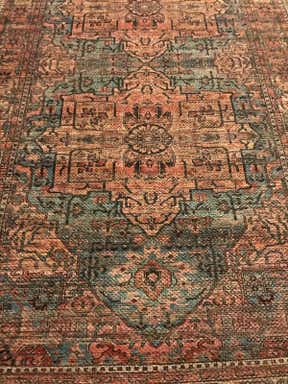Customer photo for review titled "Washable Maahru runner rug"