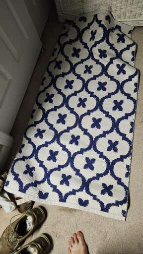 Customer photo for review titled "Washable?  NOT.- false advertising"
