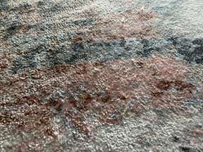 Customer photo for review titled "Round washable rug"