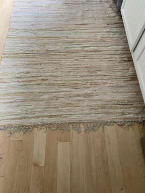 Customer photo for review titled "Rug works"
