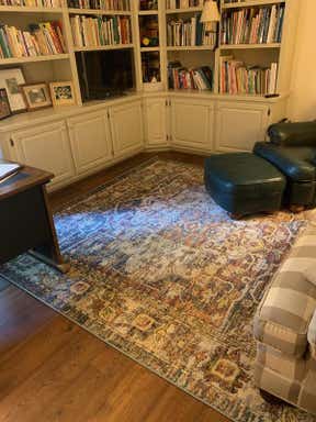 Customer photo for review titled "Attractive for the price but chemical smell."