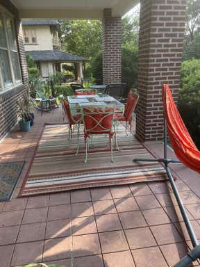 Customer photo for review titled "Great colors on my front porch"