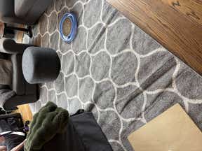 Customer photo for review titled "Please roll rugs for shipment"
