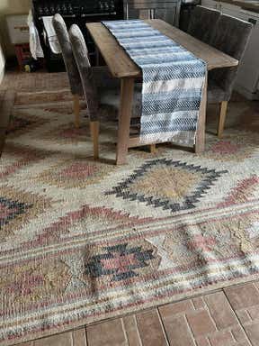 Customer photo for review titled "FAB rug with Quick delivery"