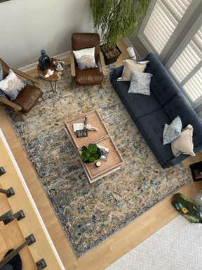 Customer photo for review titled "Beautiful rug very happy"