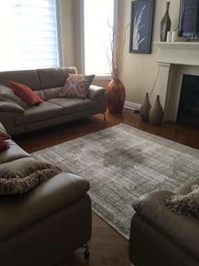 Customer photo for review titled "GREAT SERVICE AND LOVE THE RUG!"