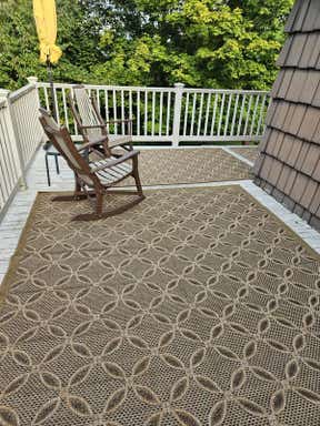 Customer photo for review titled "I LOVE my new rugs. Design and color as pictured"