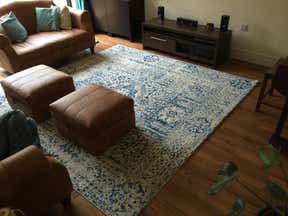 Customer photo for review titled "Square Heritage Rug"