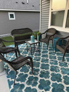 Customer photo for review titled "Beautiful rug"