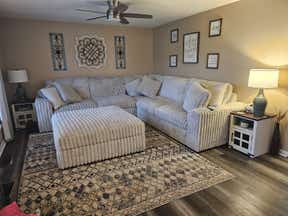Customer photo for review titled "Beige Rug"