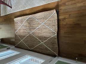 Customer photo for review titled "Well-made, but challenging to flatten"