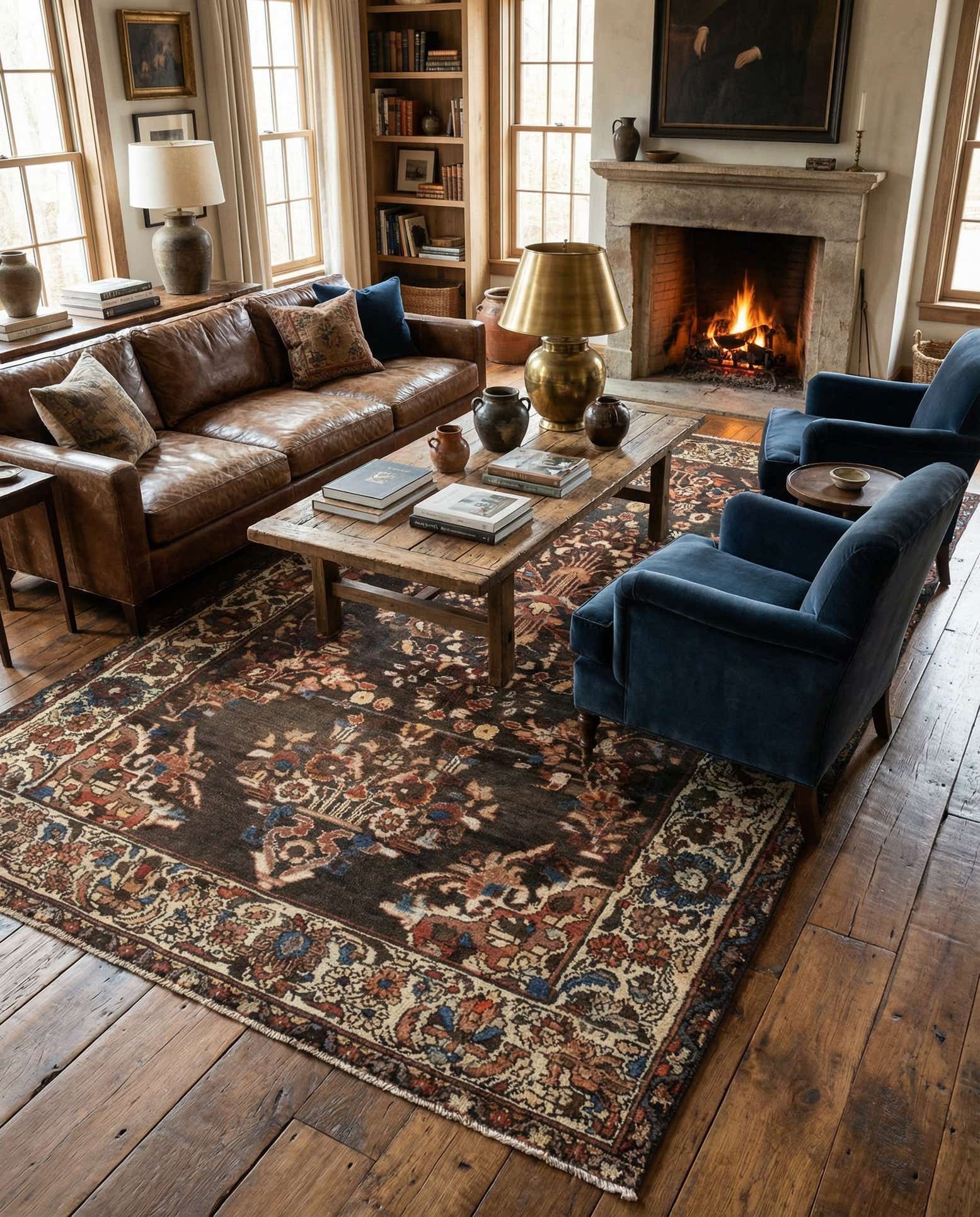 4' 5 x 9' 2 Hamedan Rug