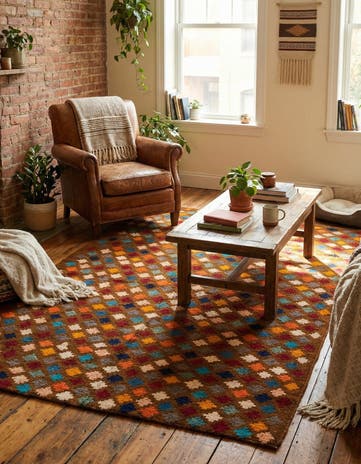 3' 8 x 6' Hand Knotted Balouch Wool Rug