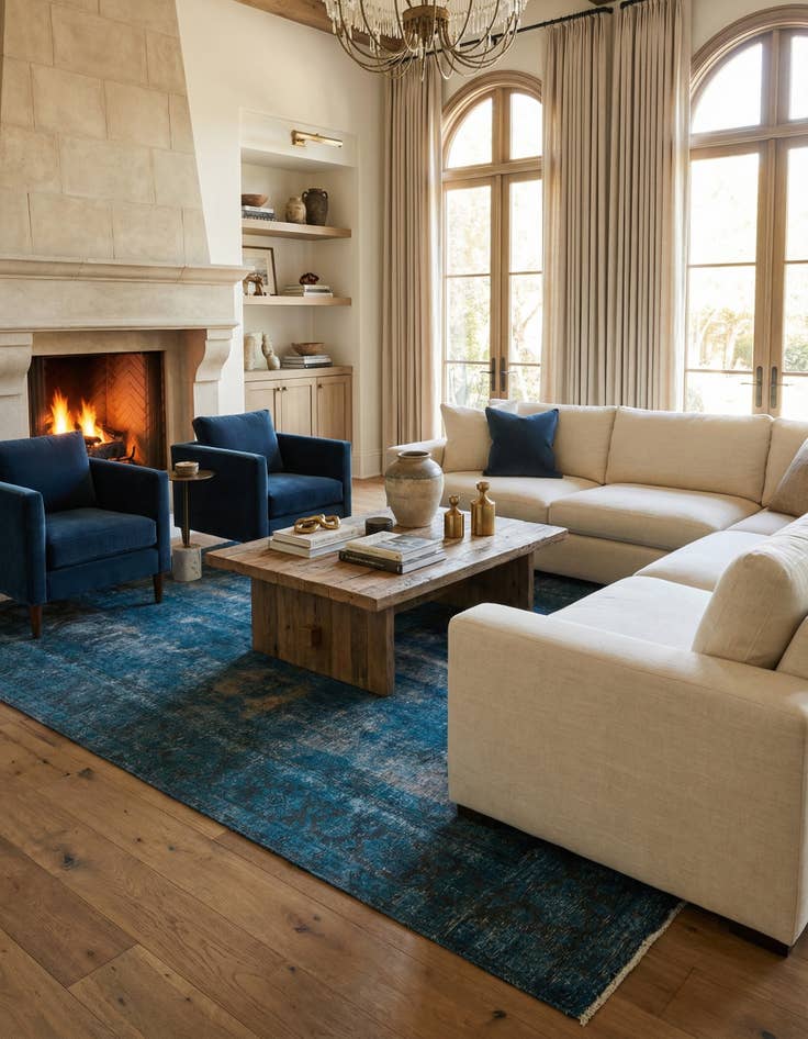 Detail image of 9' 10 x 12' 7  Hand Knotted Ultra Vintage Persian Wool Rug