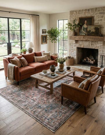 7' 3 x 10' 4 Hand Knotted Ultra Vintage Persian Wool Rug