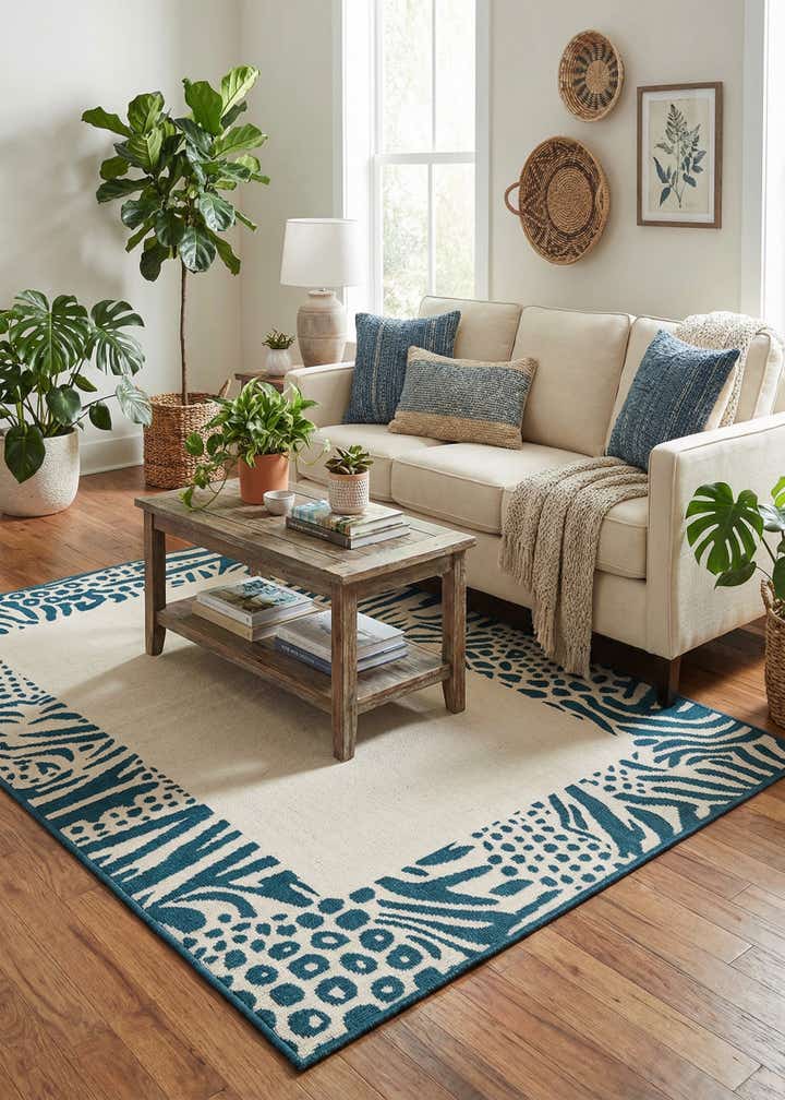 4' x 6' Easy-Clean Safari Indoor / Outdoor Rug