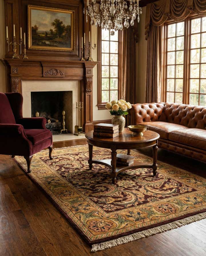 4' 1 x 6' 4 Kashan Rug