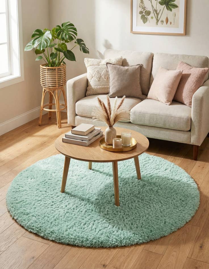 Detail image of 3' 3 x 3' 3 Infinity Shag Round Rug