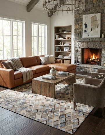 8' x 9' 10 Cowhide - Patchwork Rug