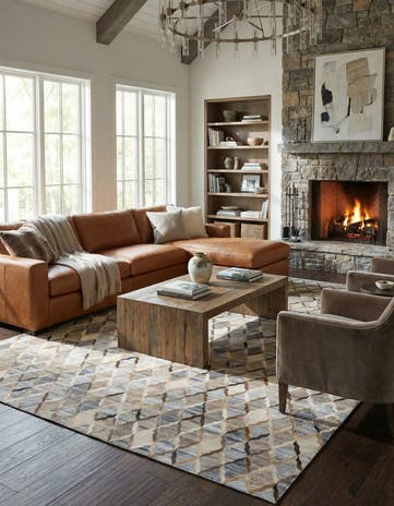 8' x 9' 10 Cowhide - Patchwork Rug