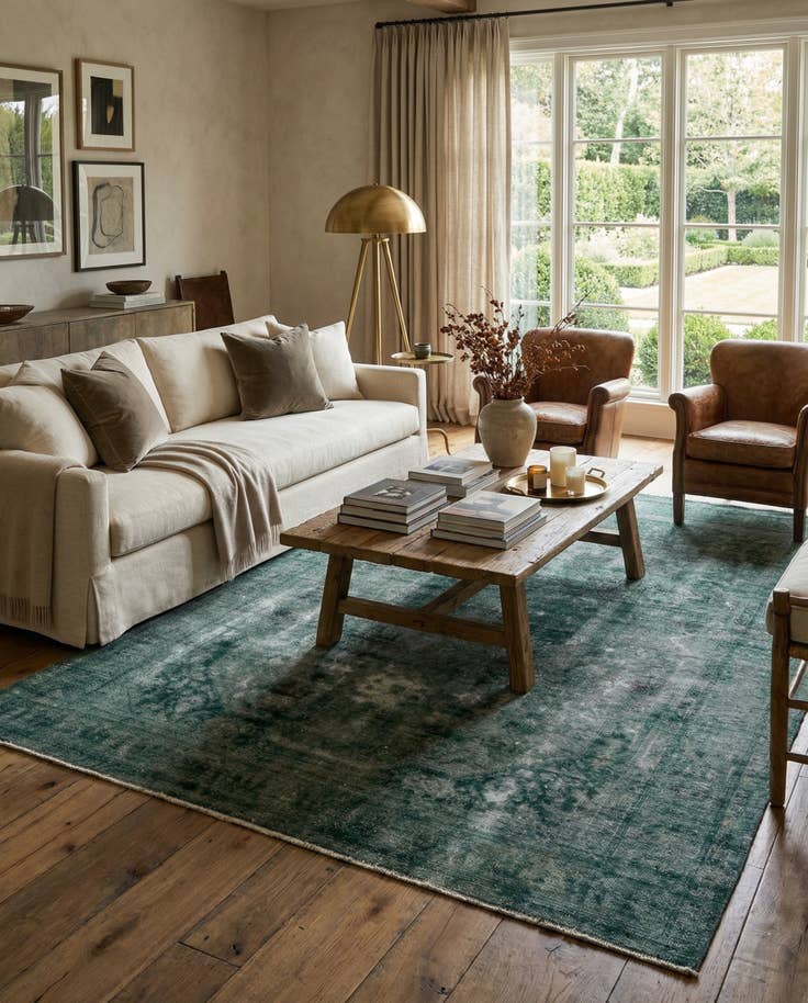 Detail image of 8' x 11' 6 Hand Knotted Ultra Vintage Persian Wool Rug