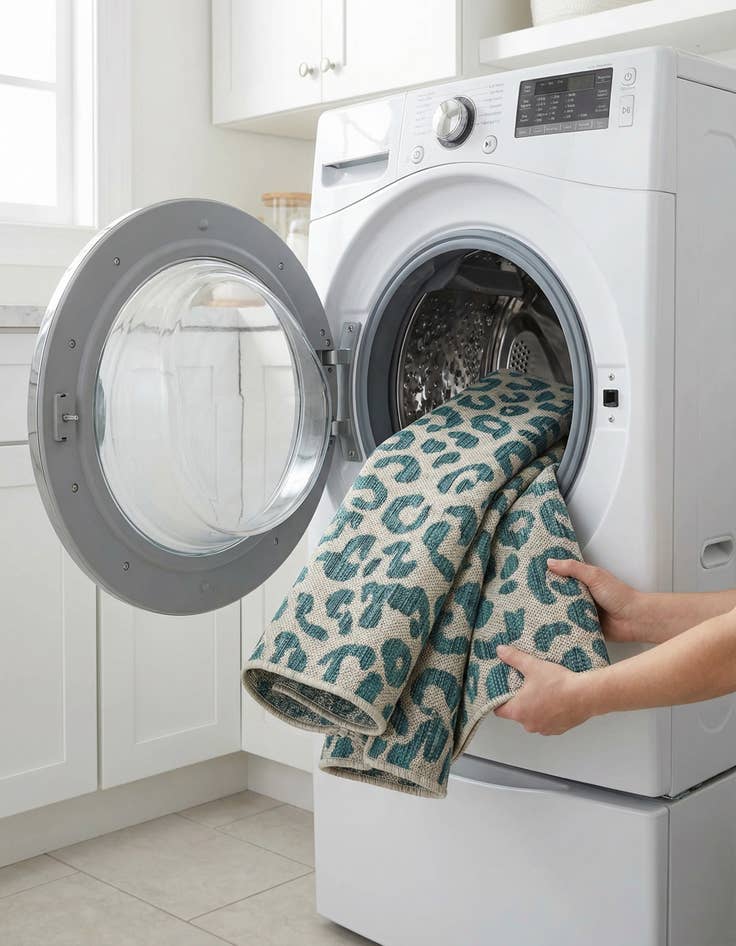 Detail image of 2' x 6'  Washable Safari Indoor / Outdoor Runner Rug