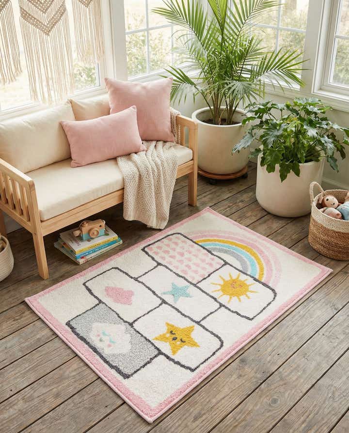 2' 2 x 3' Hopscotch Whimsy Kids Rug