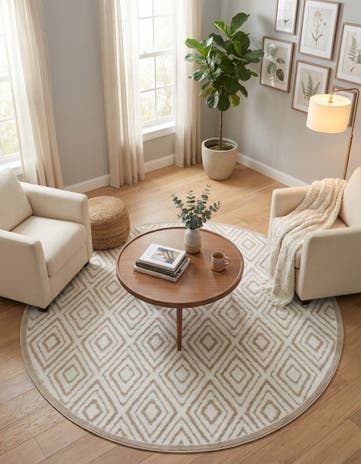 7' 10 x 7' 10 Hermitage Round Rug