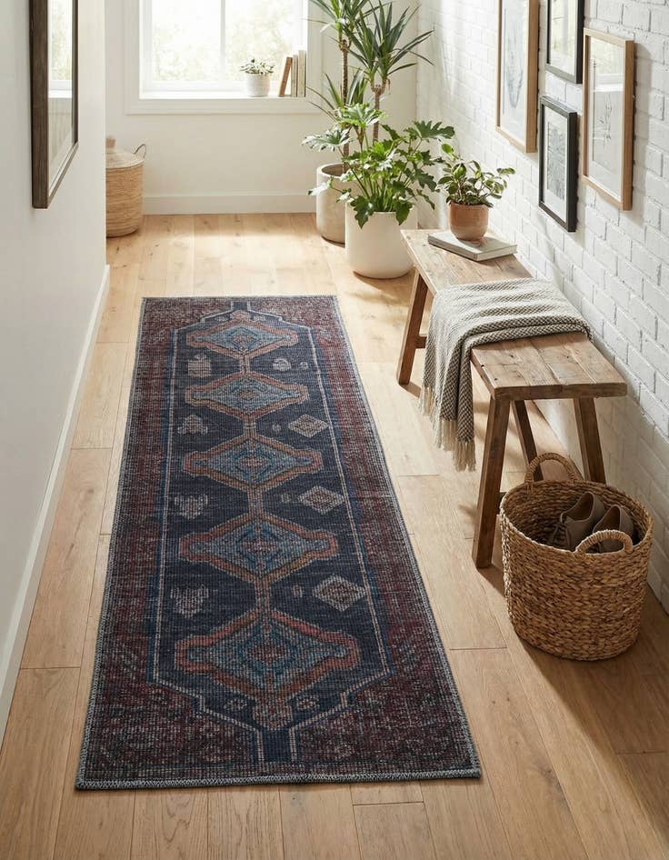 Detail image of 2' x 6'  Washable Sisu Runner Rug