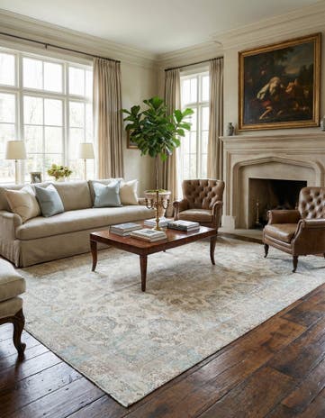 8' 3 x 11' 8 Hand Knotted Ultra Vintage Persian Wool Rug