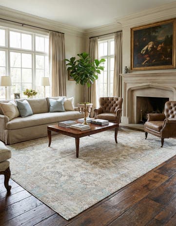 8' 3 x 11' 8 Hand Knotted Ultra Vintage Persian Wool Rug