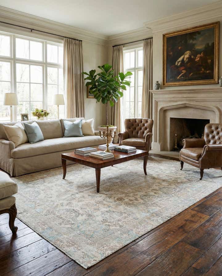 8' 3 x 11' 8 Hand Knotted Ultra Vintage Persian Wool Rug