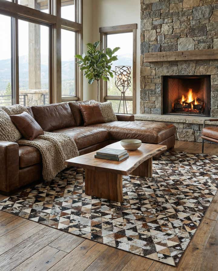 5' 1 x 7' 9 Cowhide - Patchwork Rug