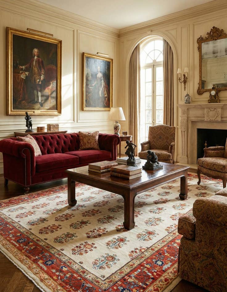 Detail image of 8' x 10'  Hand Knotted Luribaft Rug