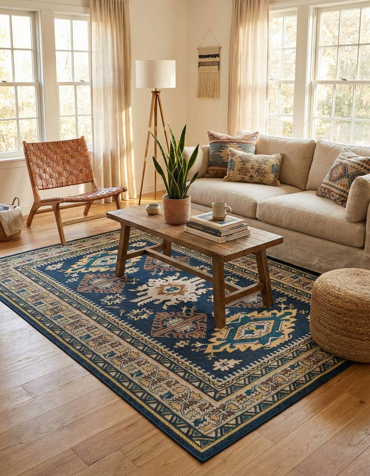 Detail image of  6' x 9'  Washable Baja Indoor / Outdoor Rug