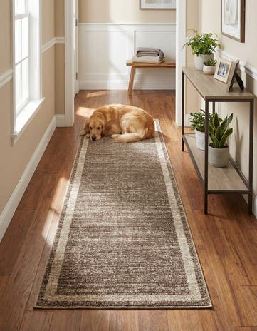 Light Brown Angelica Runner Rug