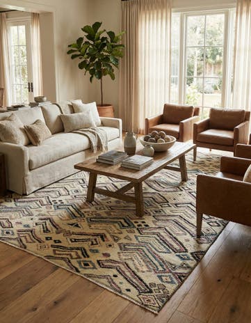 8' 1 x 10' 2 Hand Knotted Darya Wool Rug