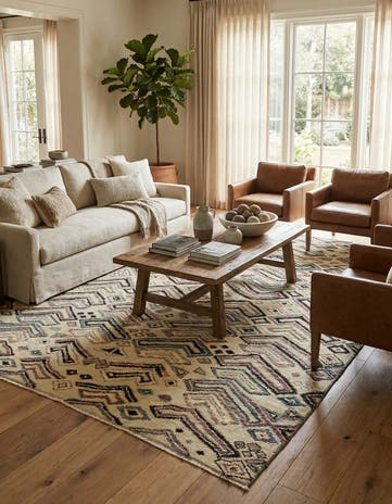8' 1 x 10' 2 Hand Knotted Darya Wool Rug