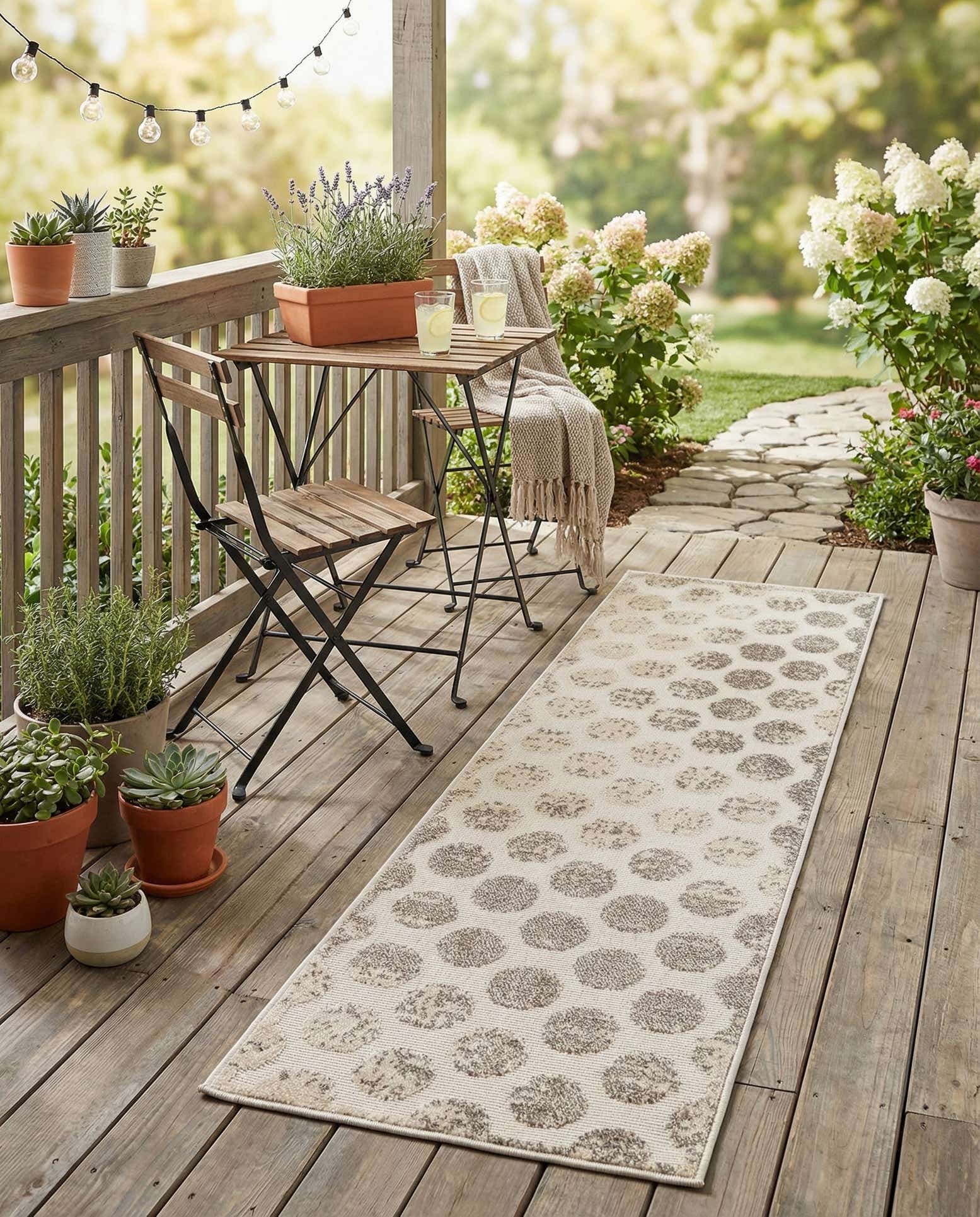 2' x 6' Easy-Clean Sabrina Soto Indoor / Outdoor Runner Rug