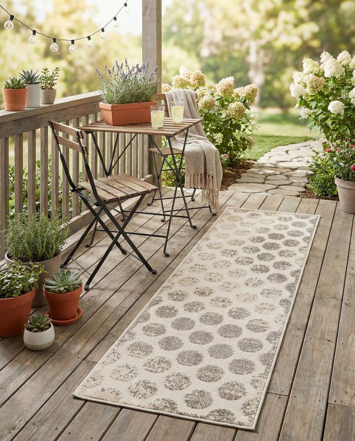 2' x 6' Easy-Clean Sabrina Soto Indoor / Outdoor Runner Rug